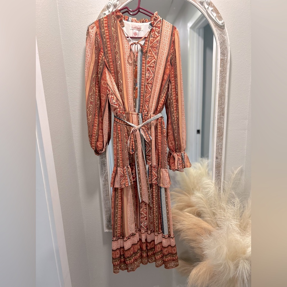 Bohemian Multicolor Maxi Dress